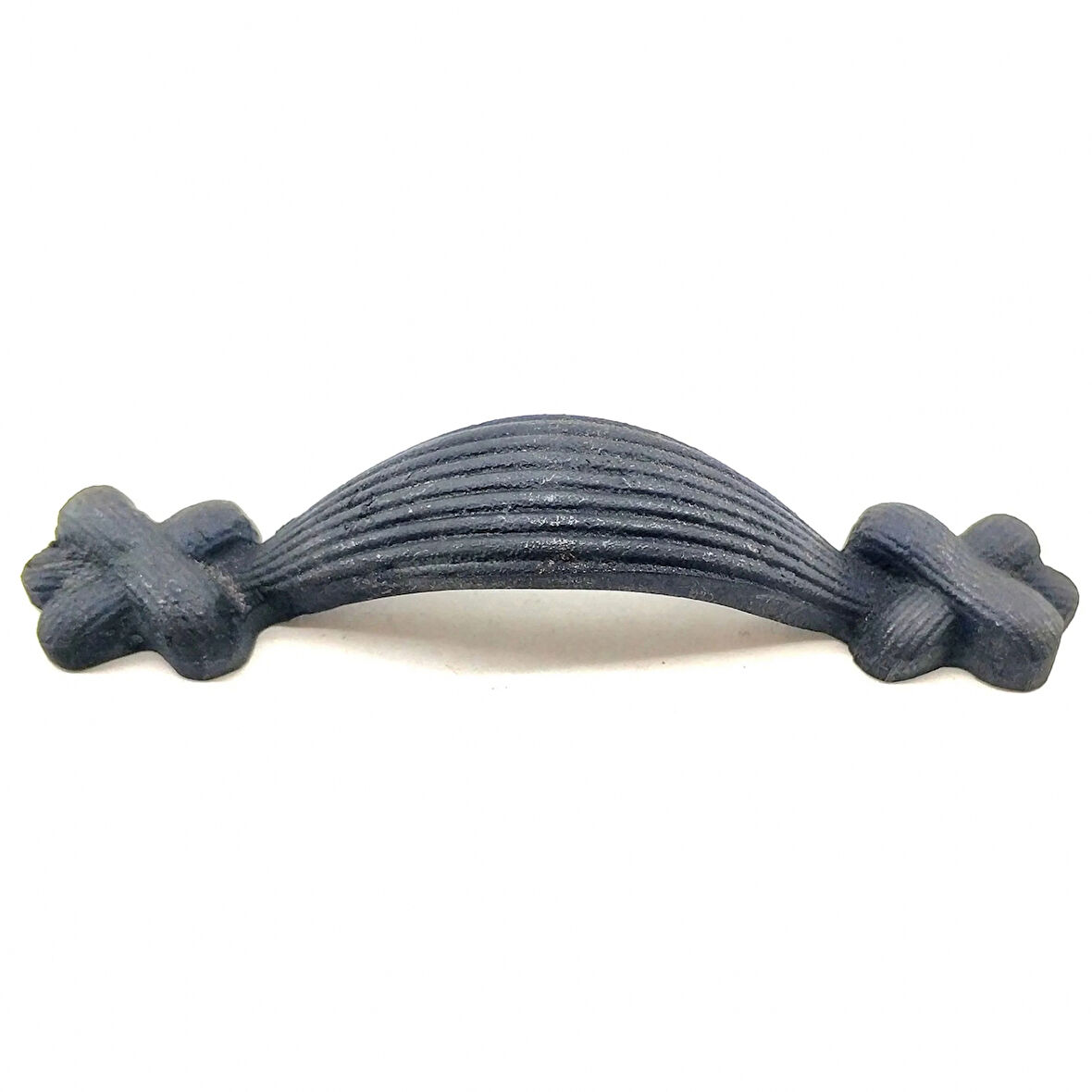 Antika Tarz Dekoratif Pirinç Örgü Mobilya Kulbu - 22x120 Mm, Oksit