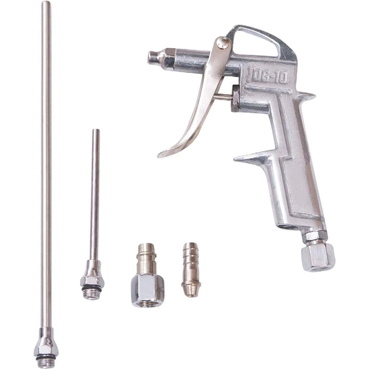 Parça Metal Uzun Ve Kısa Hava Tabancası Seti - Hava Püskürtme Ve Temizleme Aracı