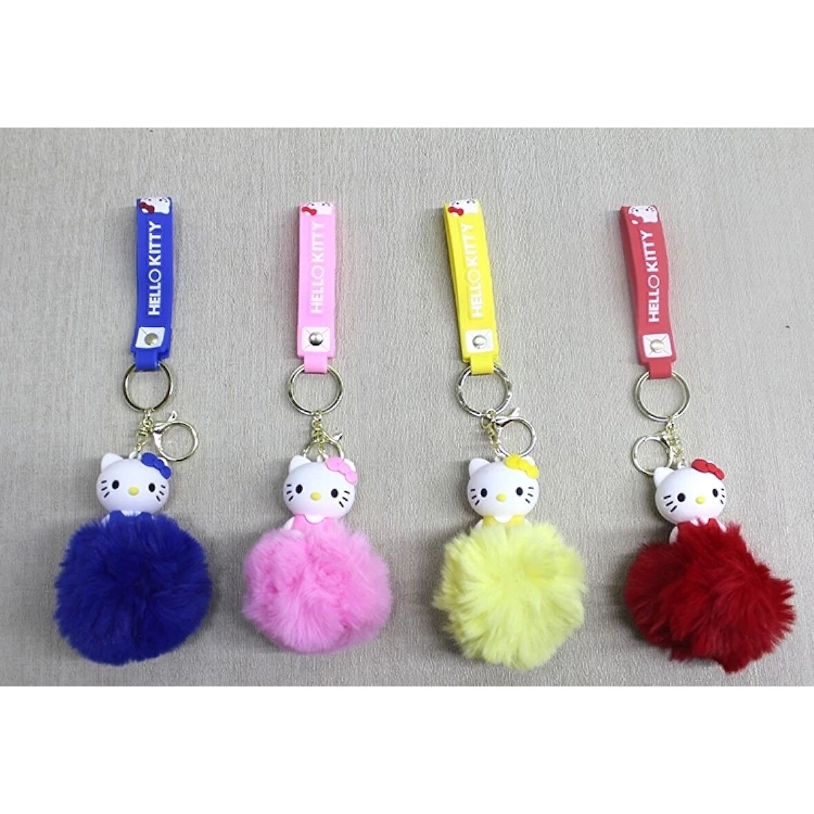 Ponponlu Hello Kitty Anahtarlık Alk4247
