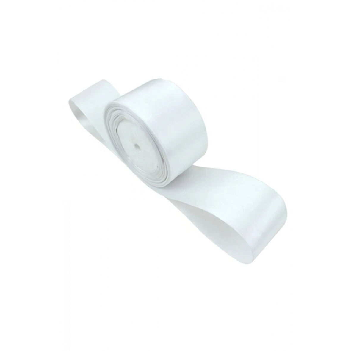 Saten Kurdele 6 cm Beyaz 1 Metre