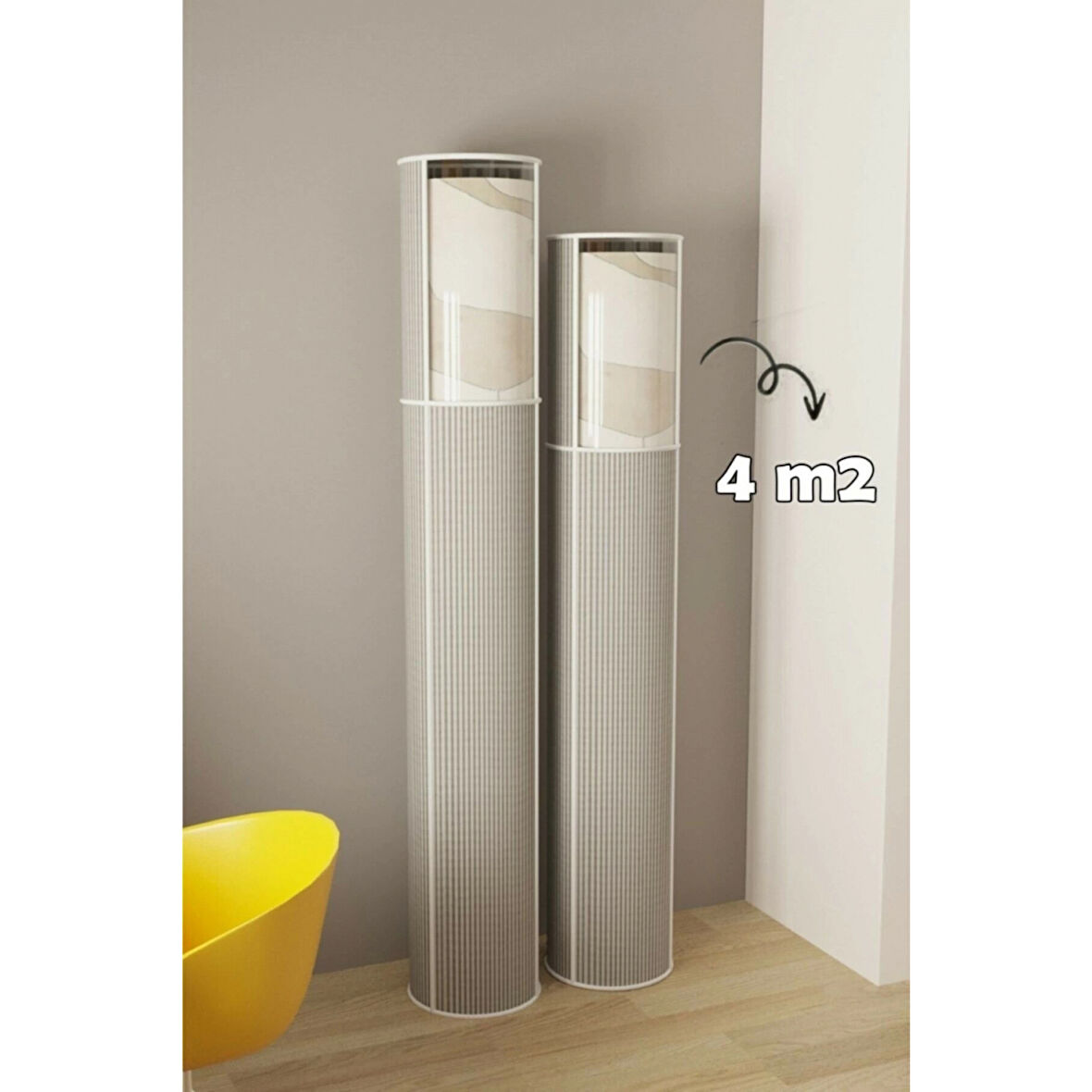 3 Lü Hava Geçiren Özellikli Pvc Pencereli Halı Kılıfı Hurcu (4 M2)