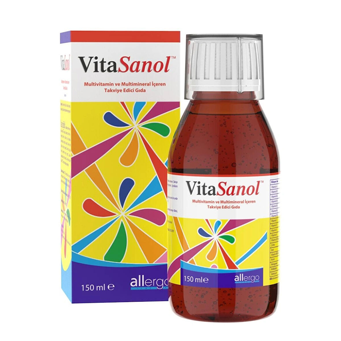VitaSanol Şurup 150 ml | Multivitamin ve Multimineral