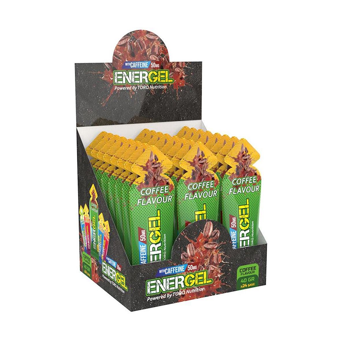 ENERGEL Caffeine Enerji ve Performans Jeli 40 Gr 24 Adet - Kahve