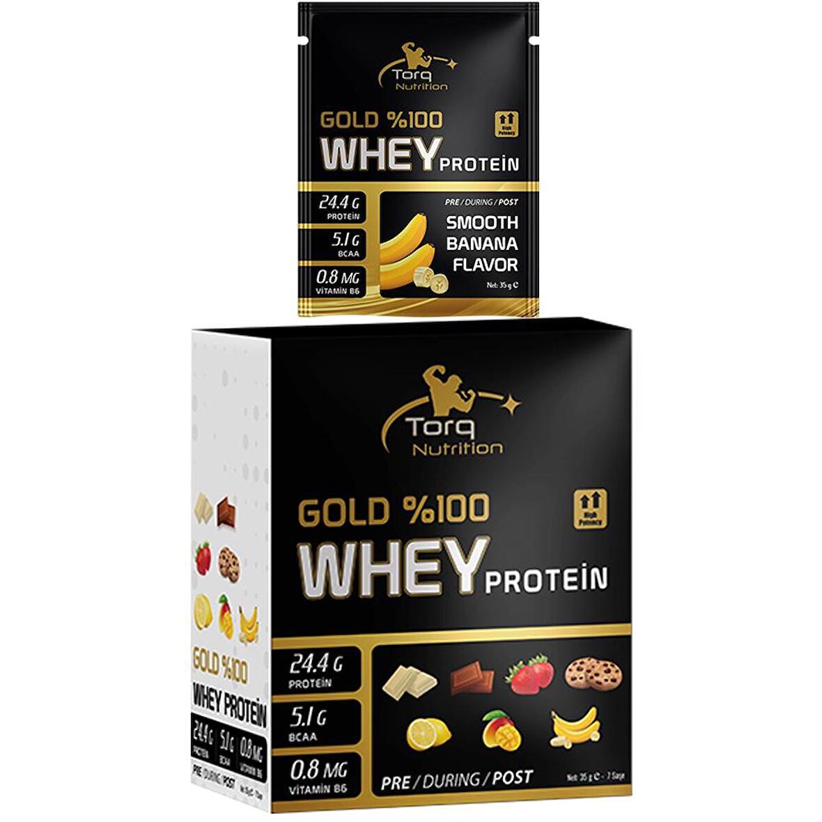 Gold Whey Protein 35 Gr x 7 SAŞE - Muz