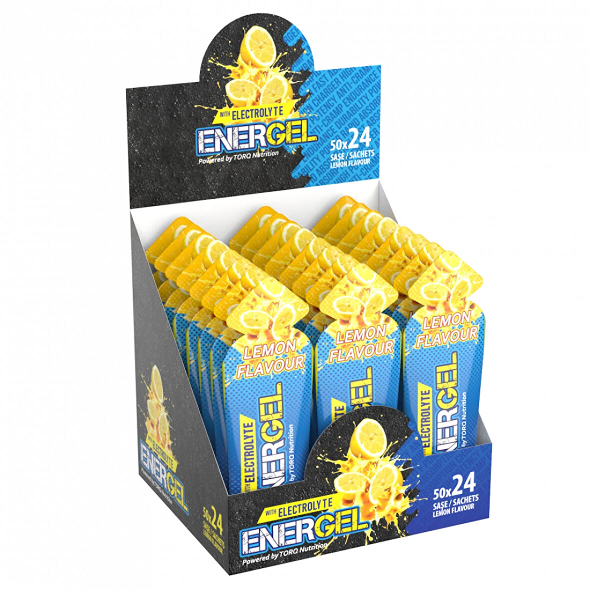 Torq Nutrition Energel Electrolyte Jeli 50 gr 24 Adet - Limon