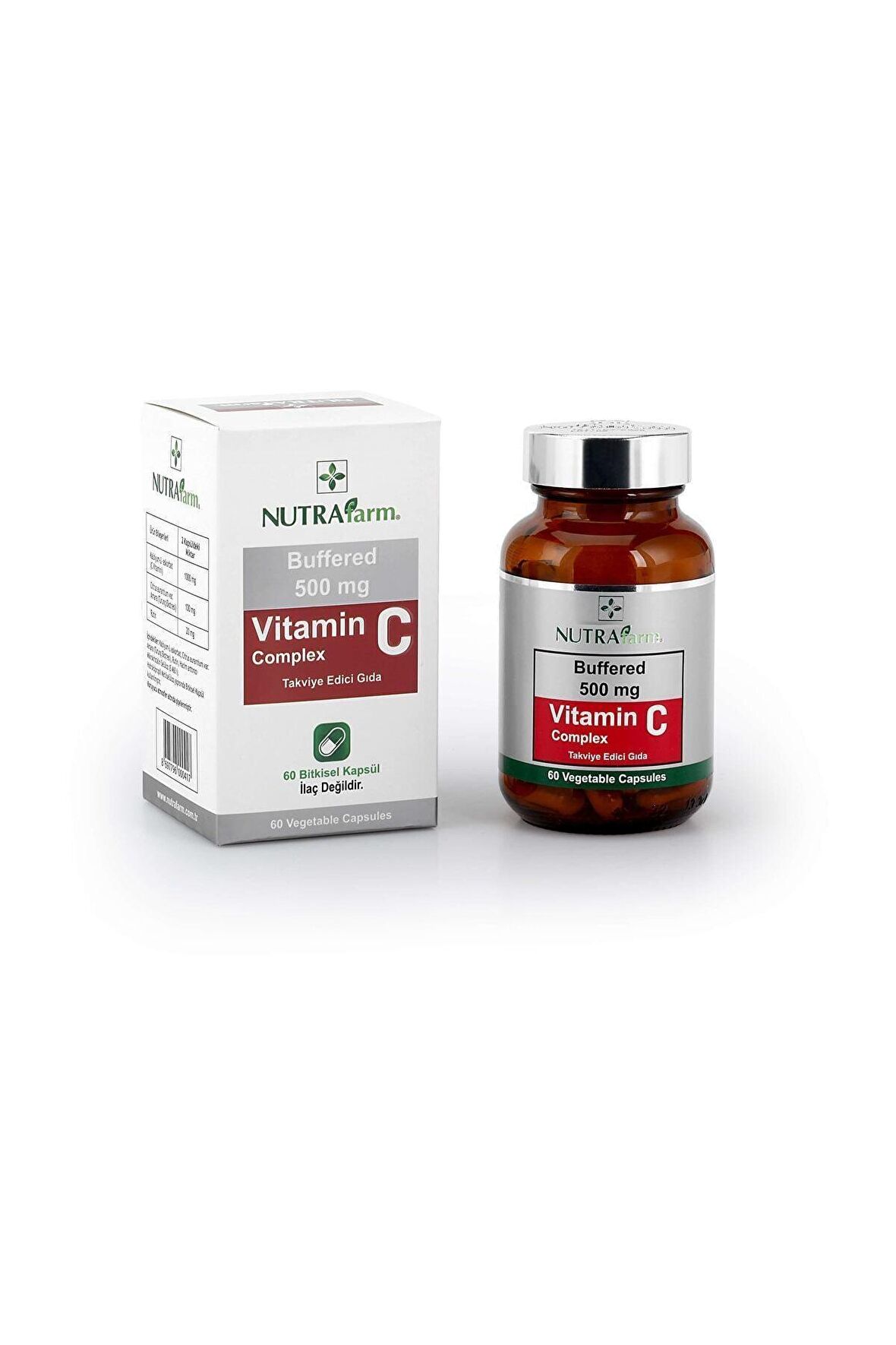 Dermoskin Nutrafarm Buffered 500 mg Vitamin C Complex