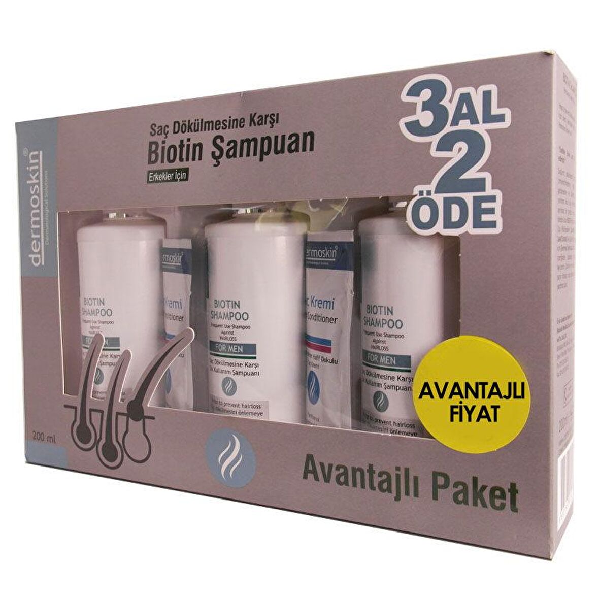 Dermoskin Dökülen Saçlar İçin Dökülme Karşıtı Şampuan 200 ml