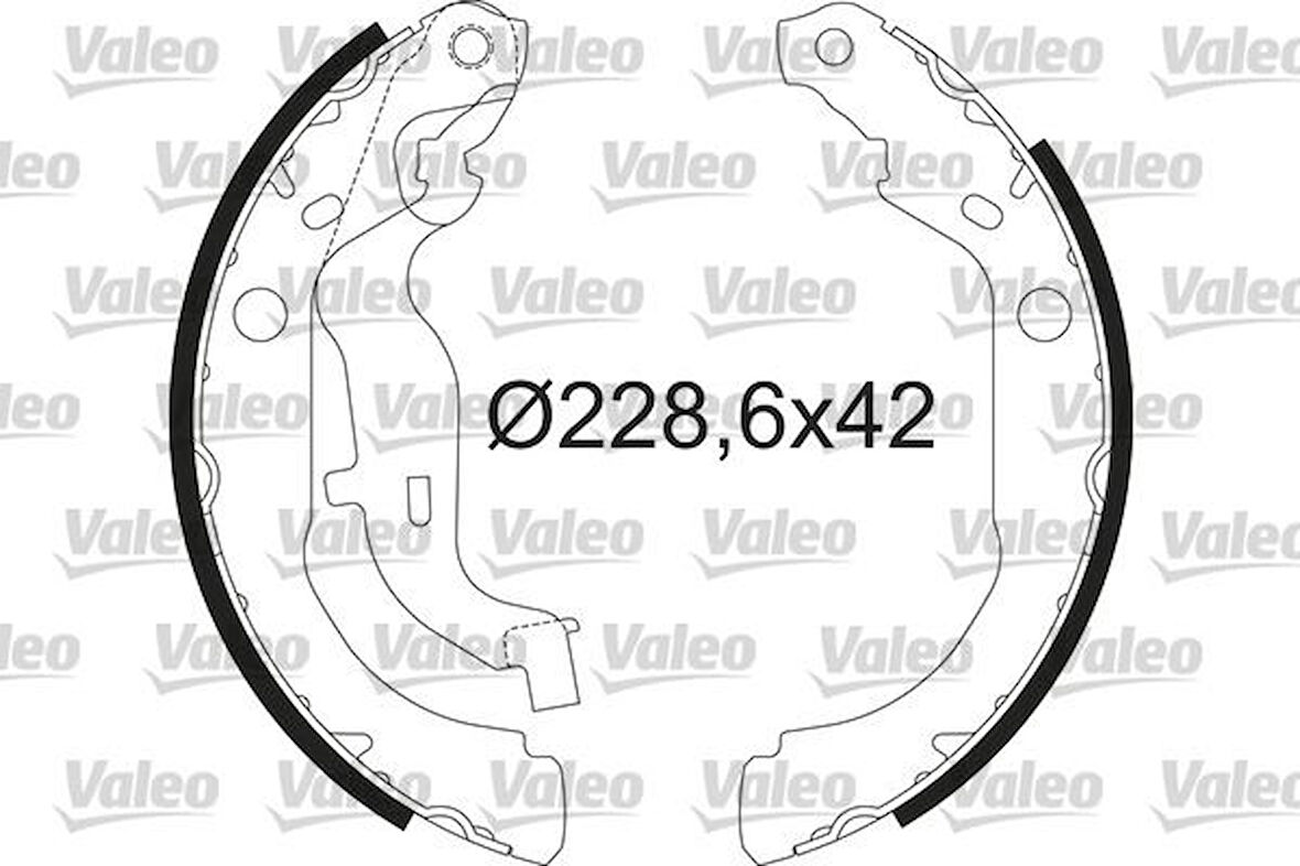 Renault Arka Fren Balatası (pabuclu) Duster 4x4 Logan Clio II 1,2 1,2 16v 1,4 1,4 16v 1,5dci 1,6 16v 1,9d 1, - Valeo 564210