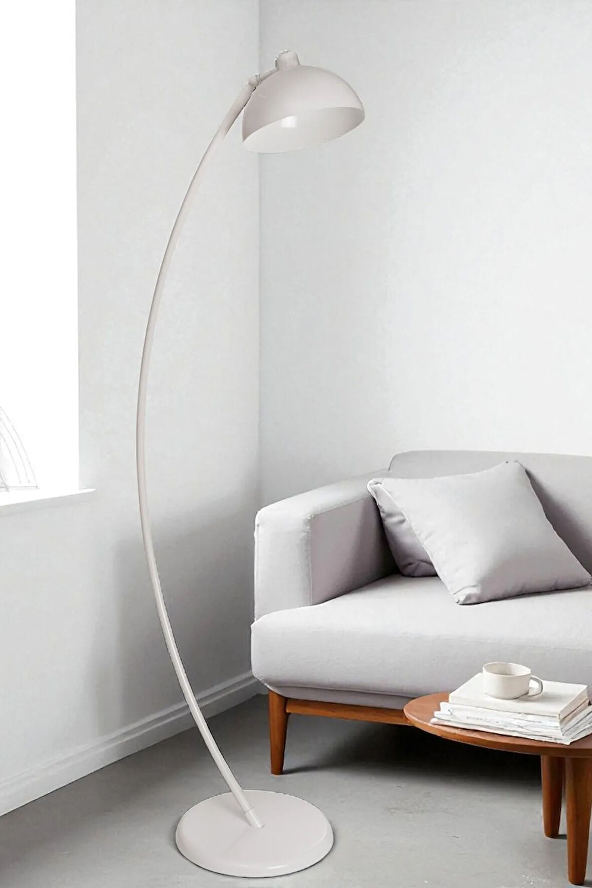 HİLAL BEYAZ RETRO BAŞLIKLI LAMBADER