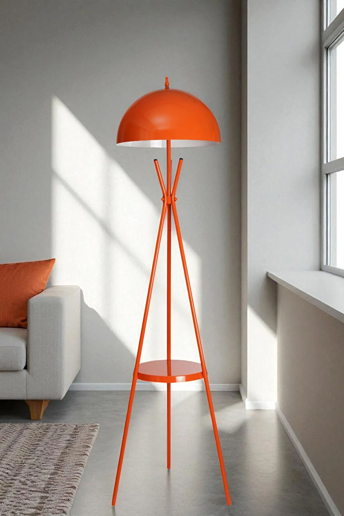 VENEDİK SEHBALI TURUNCU LAMBADER BÜYÜK RETRO BAŞLIKLI