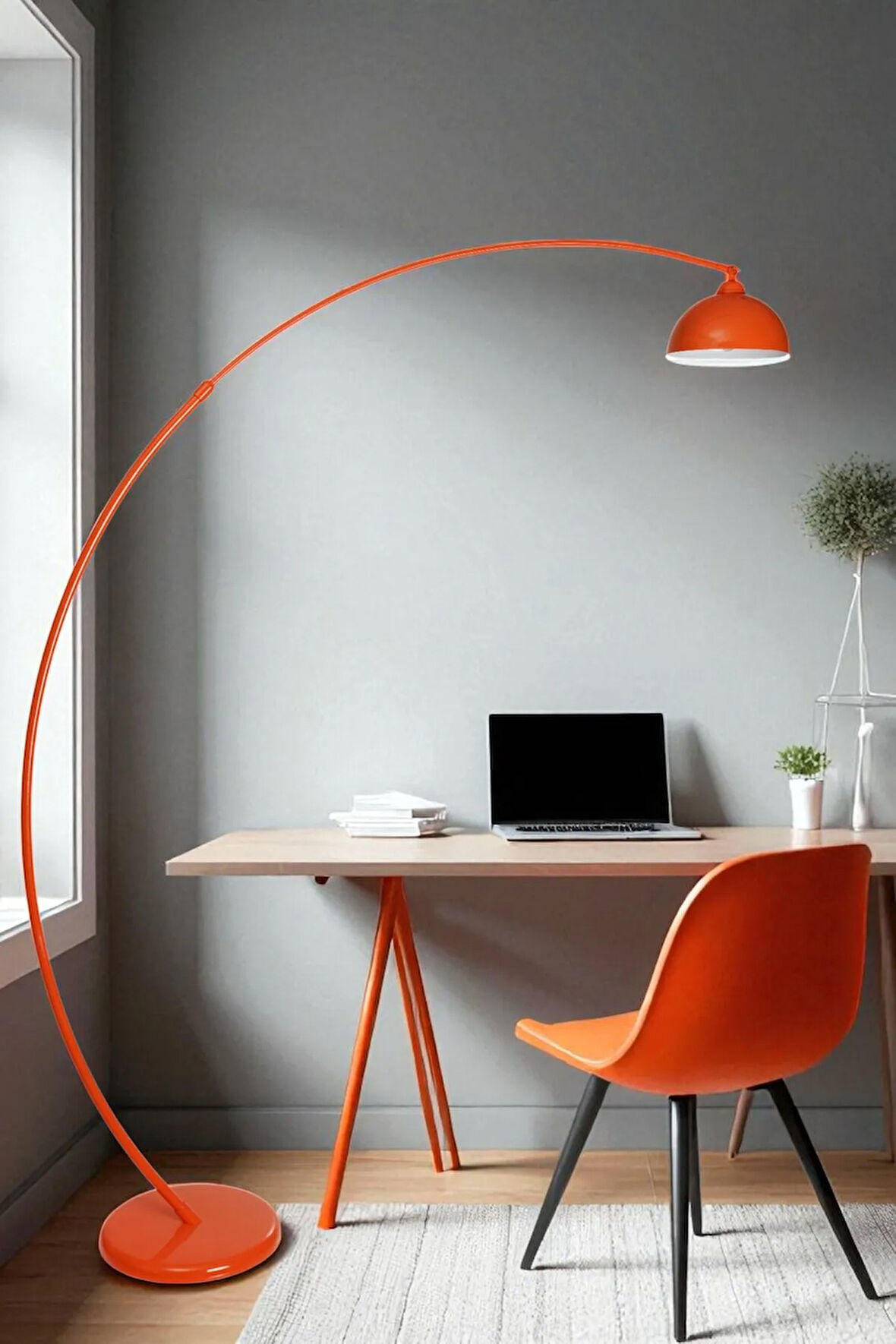 MISRA TURUNCU RETRO BAŞLIKLI LAMBADER