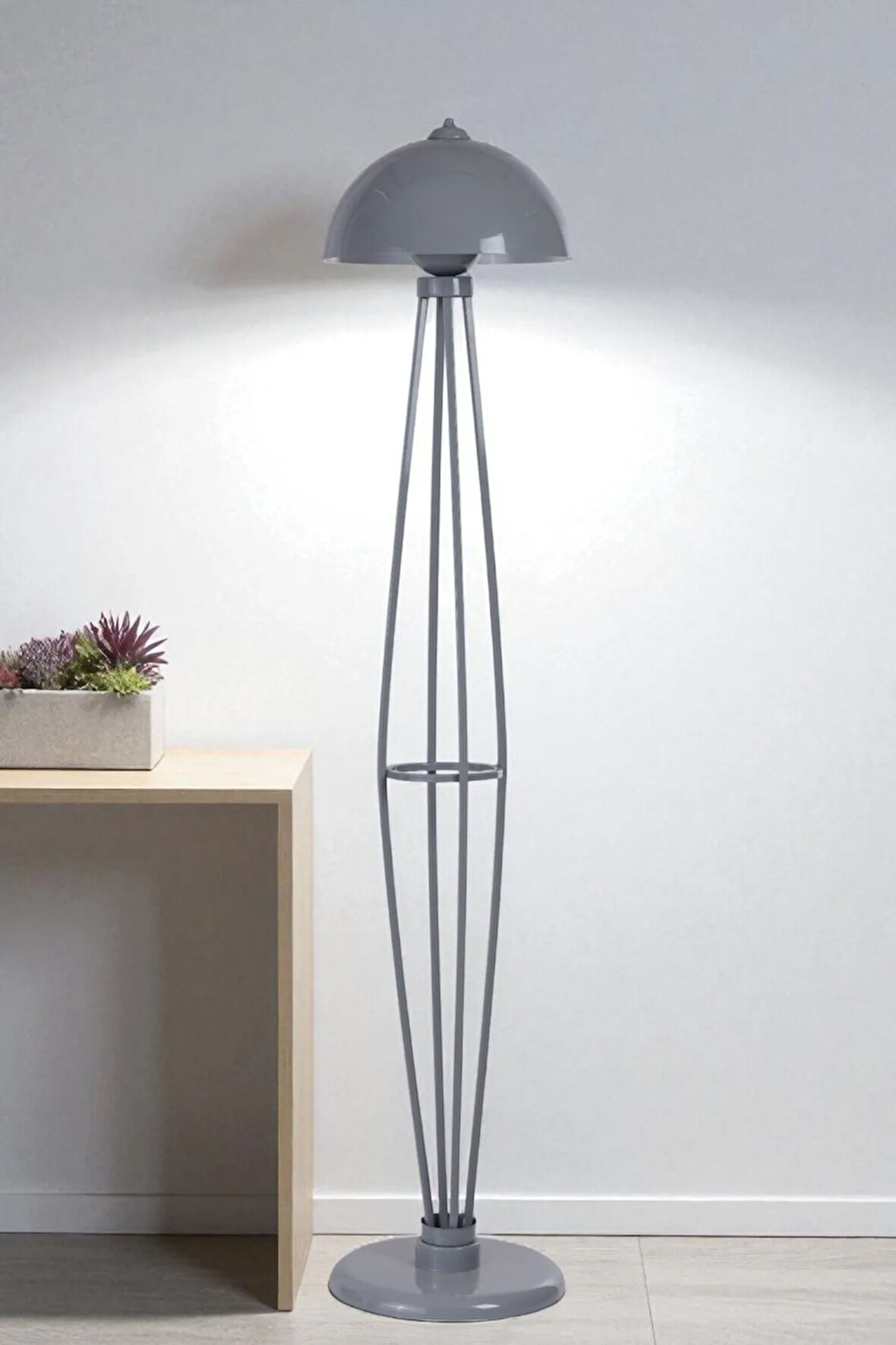 HEDAR GRİ LAMBADER RETRO BAŞLIKLI