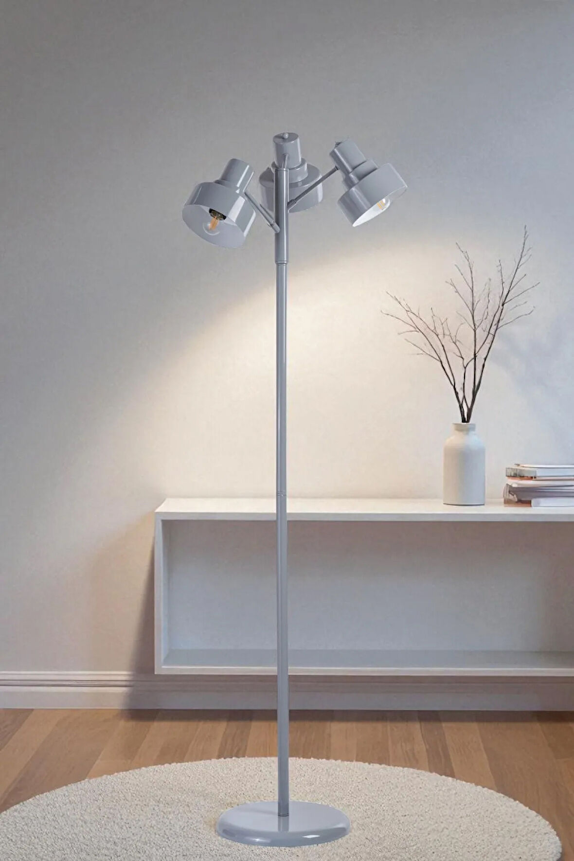 JESUS 3 LÜ GRİ LAMBADER METAL BAŞLIKLI