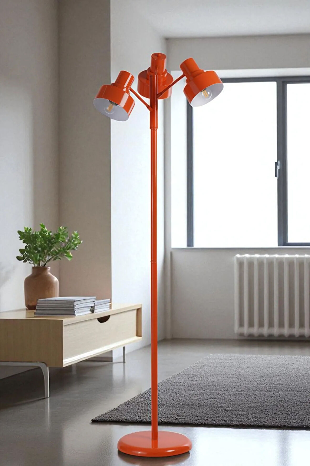 JESUS 3 LÜ TURUNCU LAMBADER METAL BAŞLIKLI