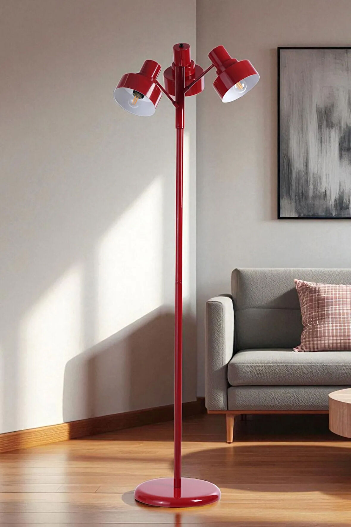 JESUS 3 LÜ KIRMIZI LAMBADER METAL BAŞLIKLI