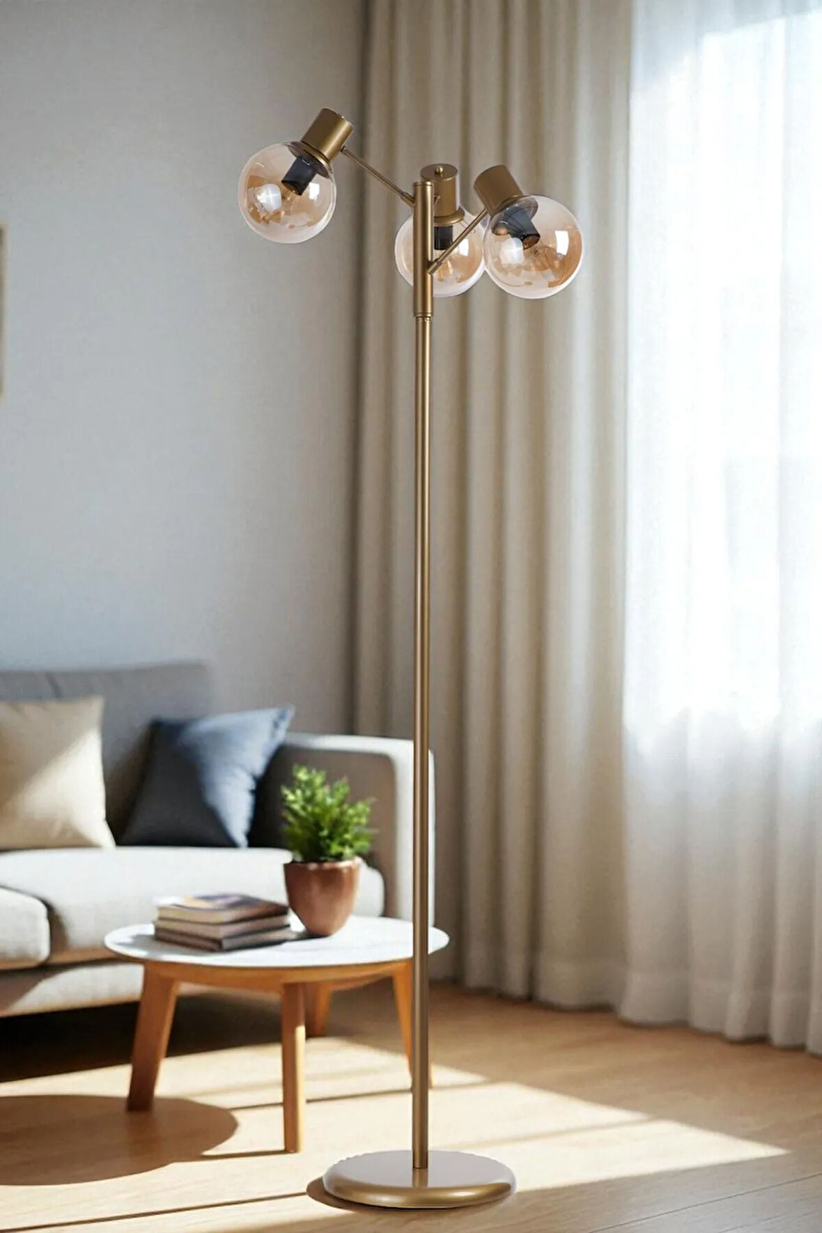 SAFİR 3 LÜ ESKİTME LAMBADER BAL CAMLI