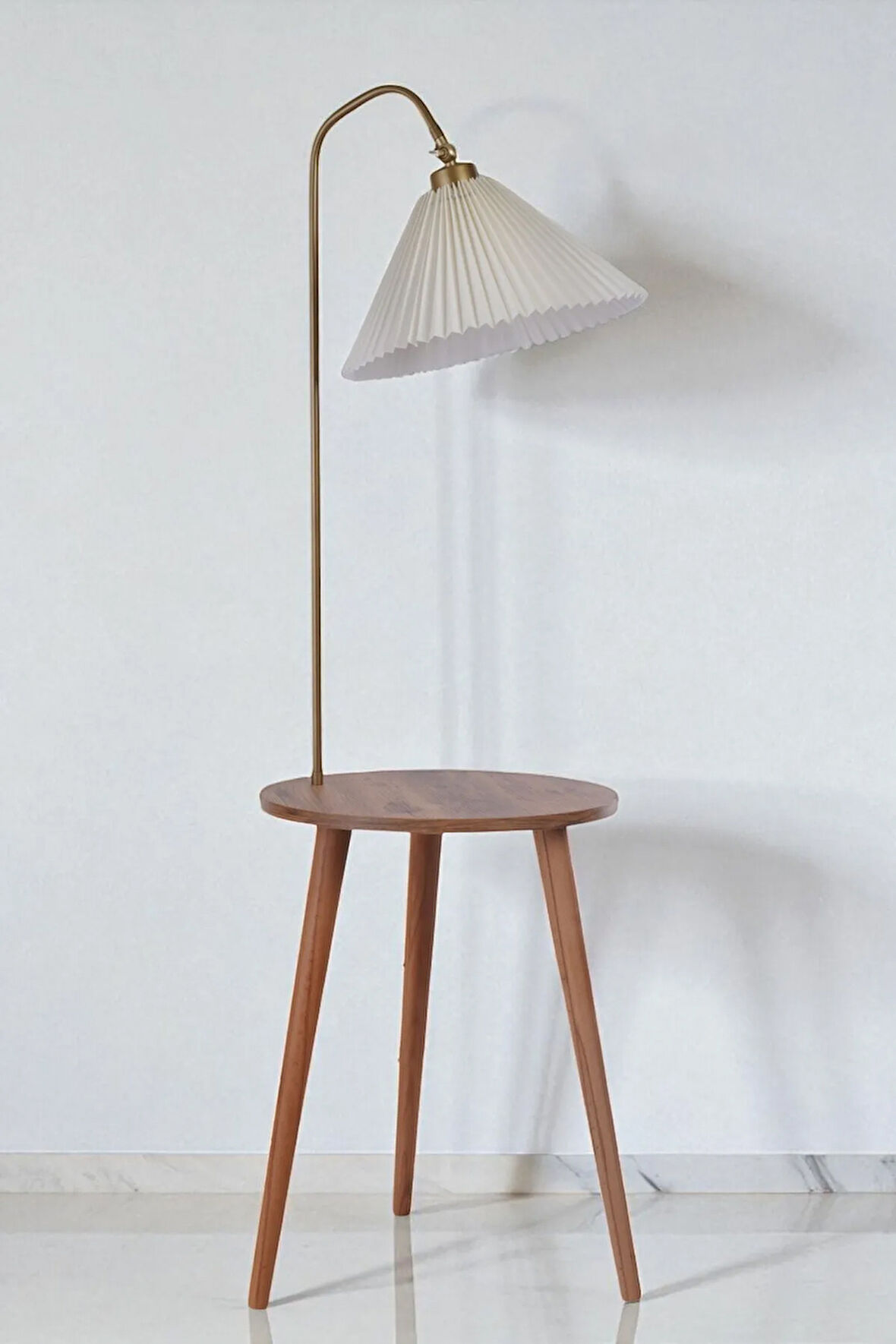 ATLAS NATUREL-ESKİTME LAMBADER PİLELİ KREM ABAJURLU