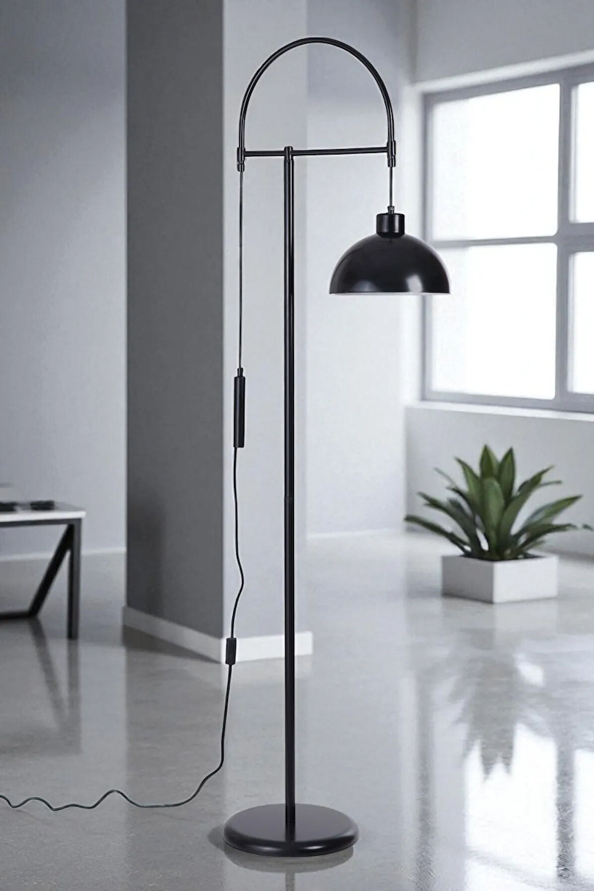 OMAY SİYAH LAMBADER RETRO BAŞLIKLI