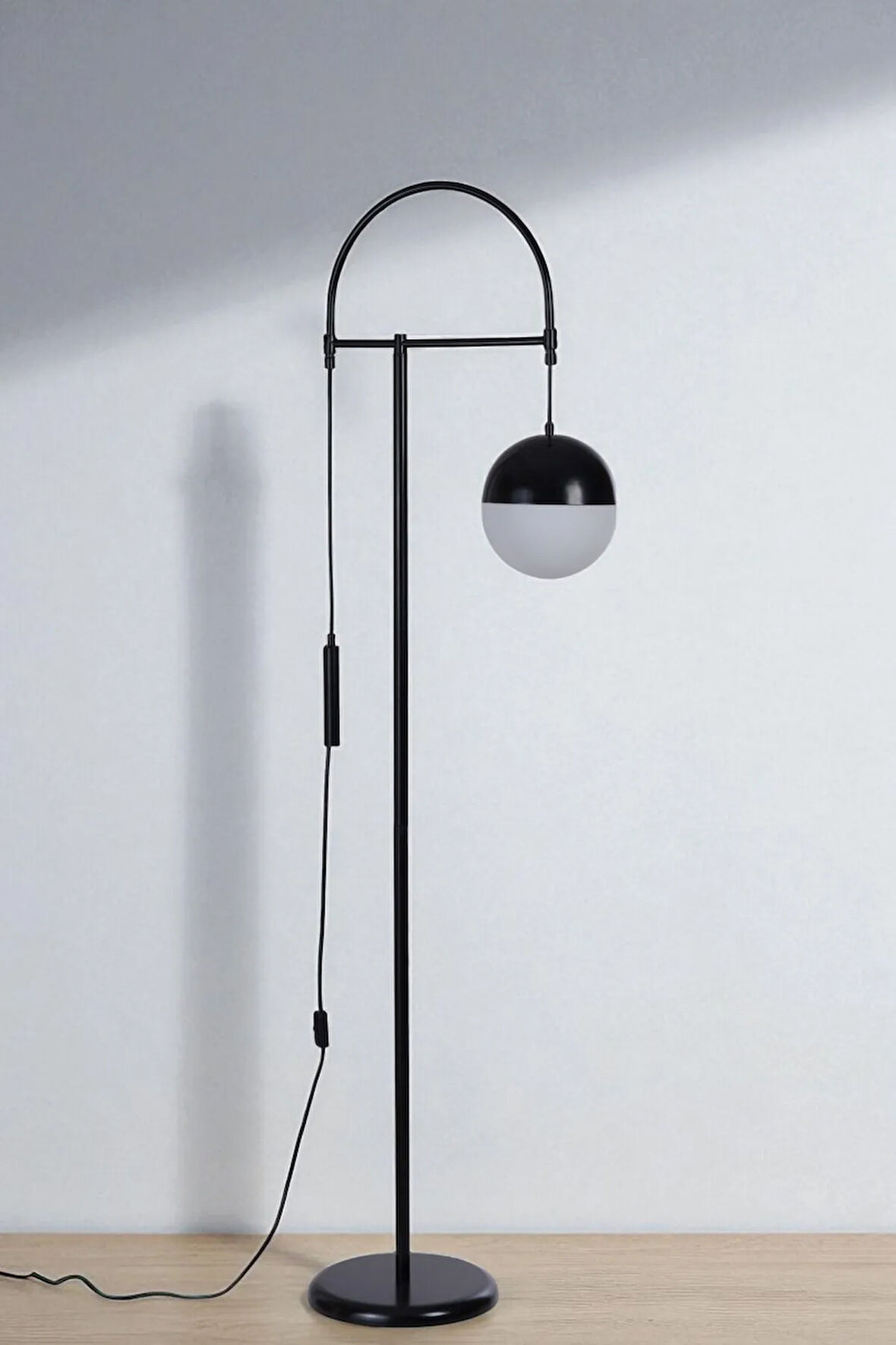 OMAY SİYAH LAMBADER BEYAZ CAMLI