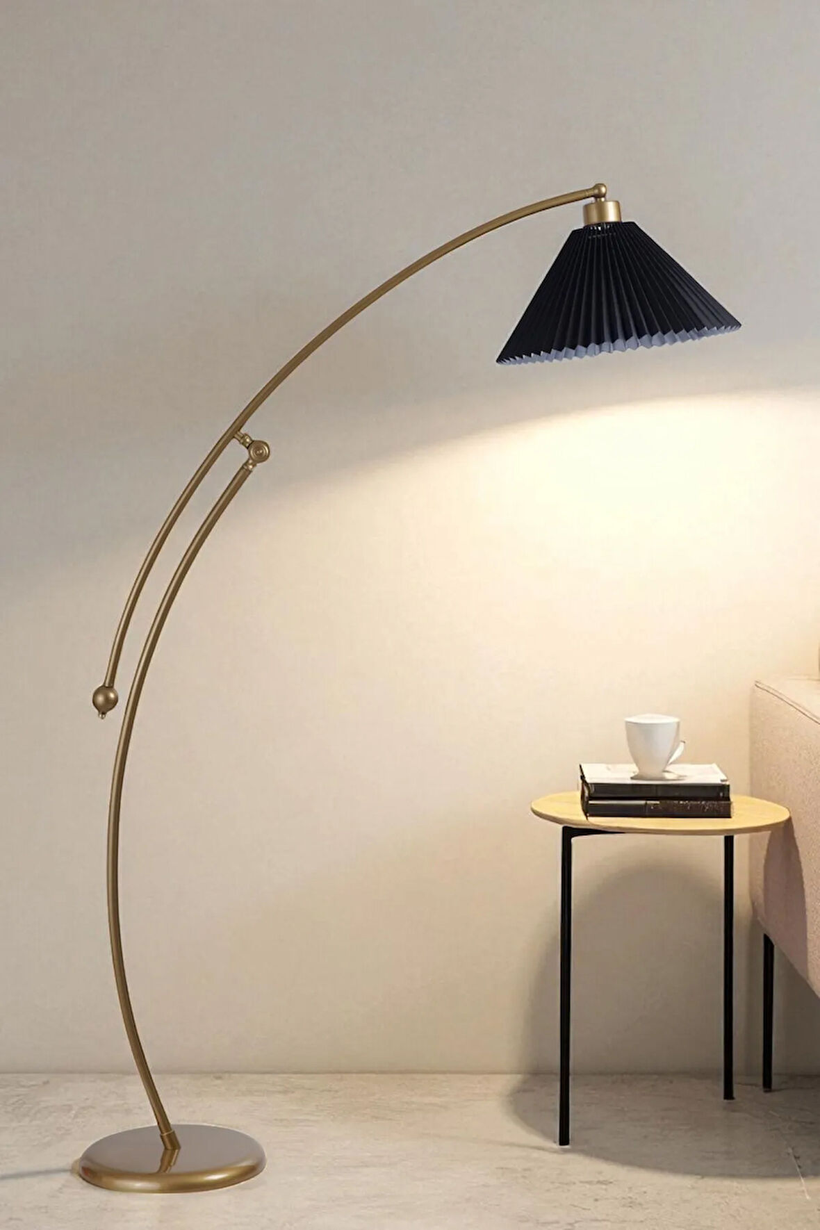 ZÜMRA ESKİTME LAMBADER PİLELİ SİYAH ABAJURLU