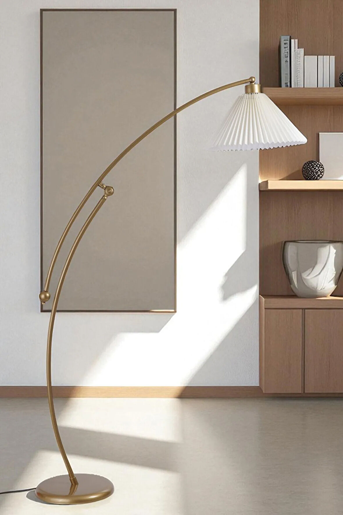 ZÜMRA ESKİTME LAMBADER PİLELİ KREM ABAJURLU