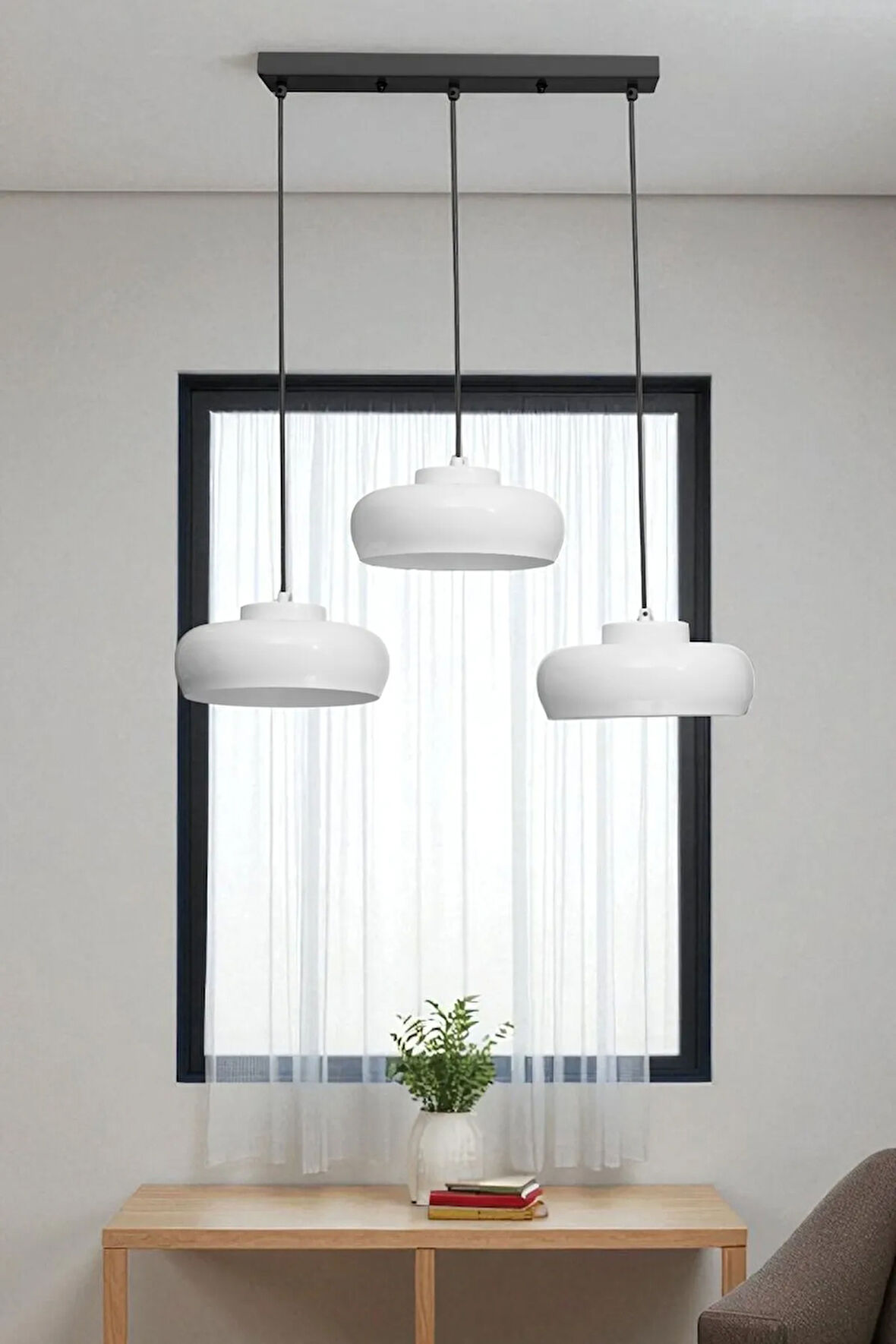 SMİTH 3 LÜ SIRALI BEYAZ SARKIT