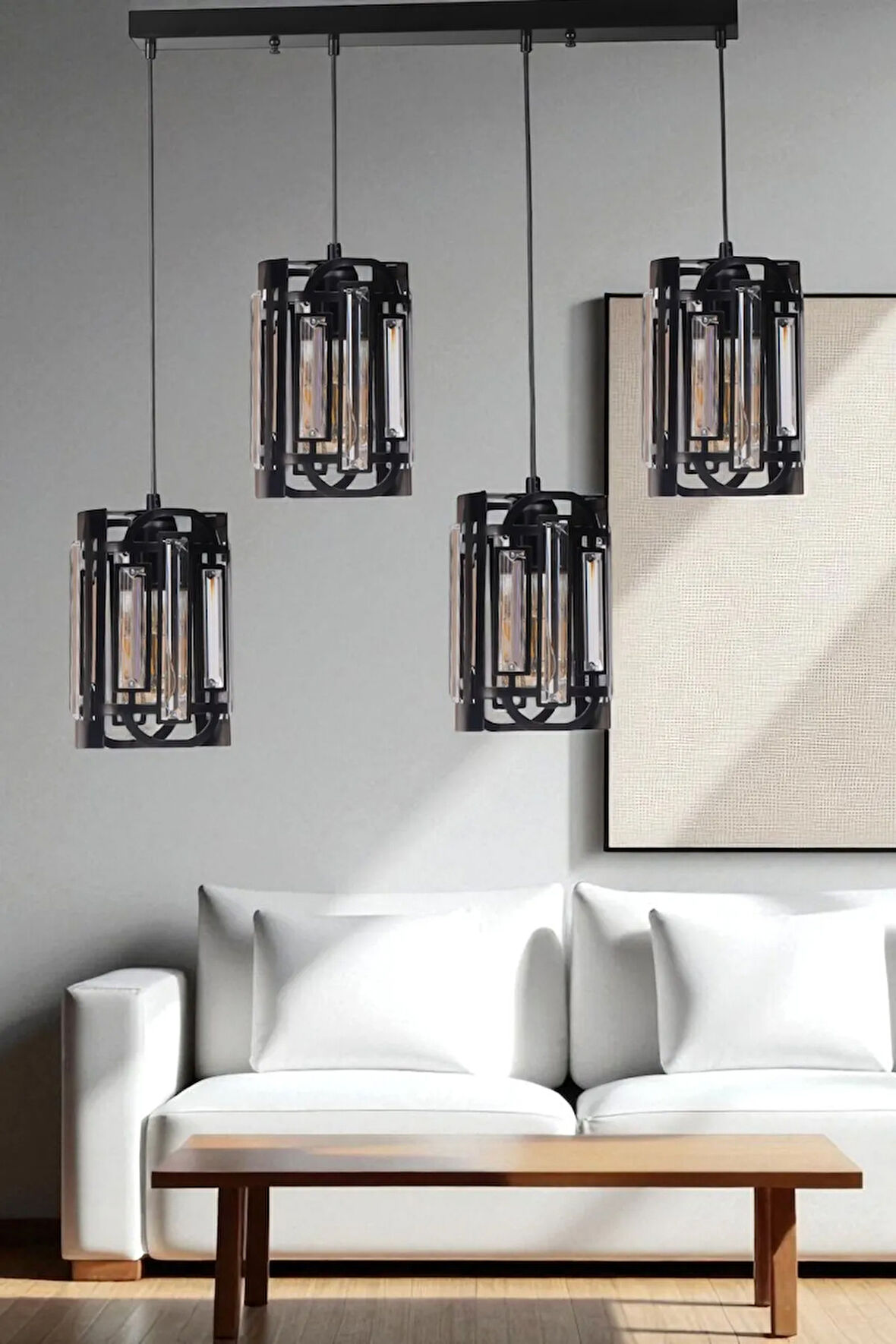 BALA 4 LÜ SIRALI SİYAH SARKIT