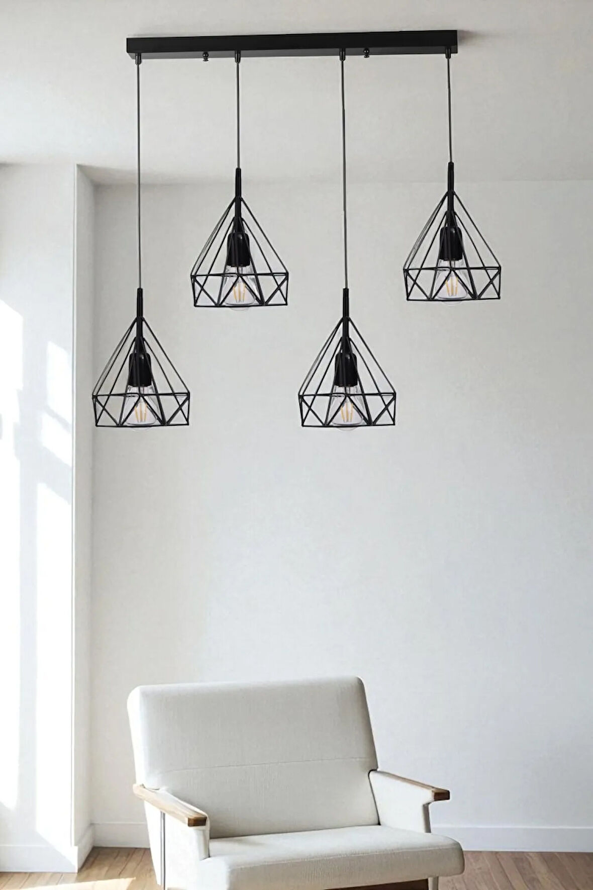 PRAMİT 4 LÜ SIRALI SİYAH SARKIT