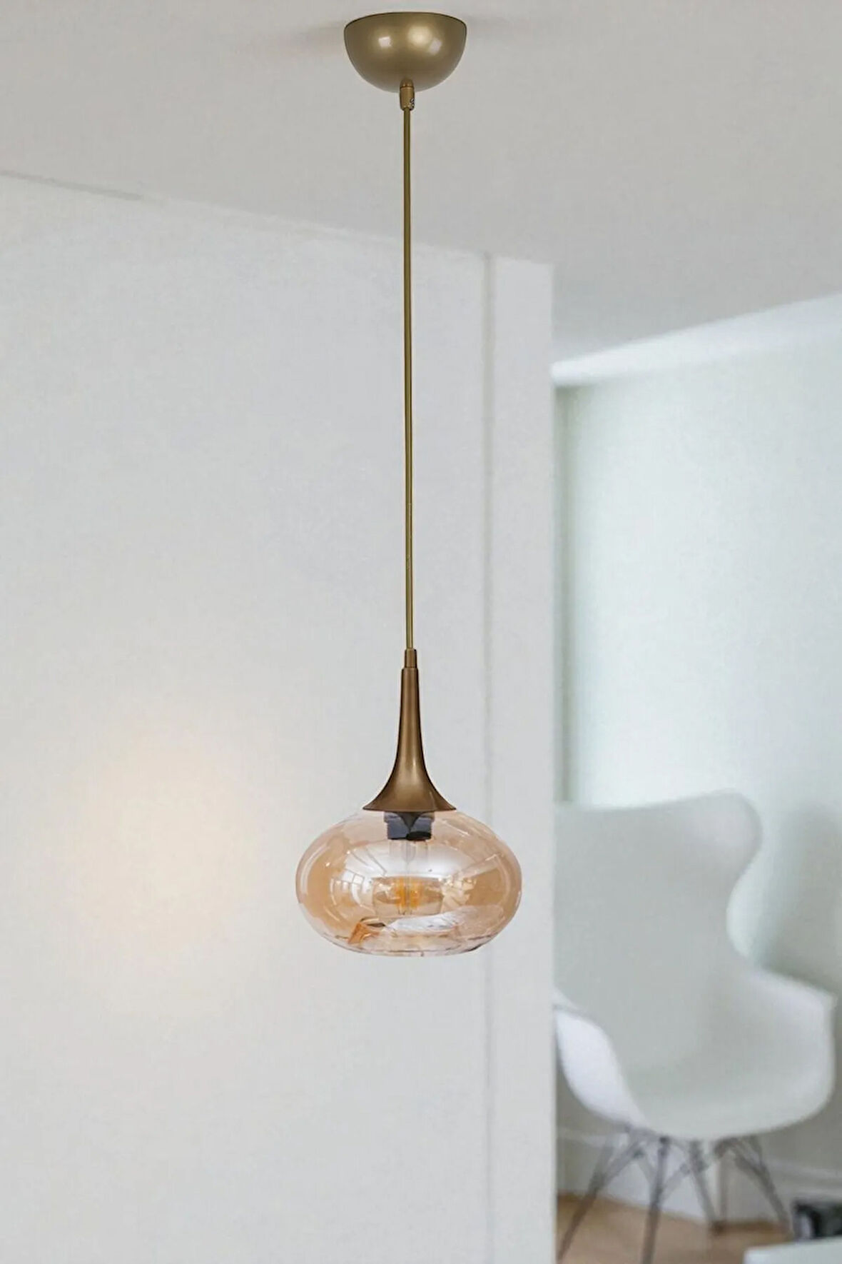 ZARA TEKLİ ESKİTME BAL CAMLI SARKIT