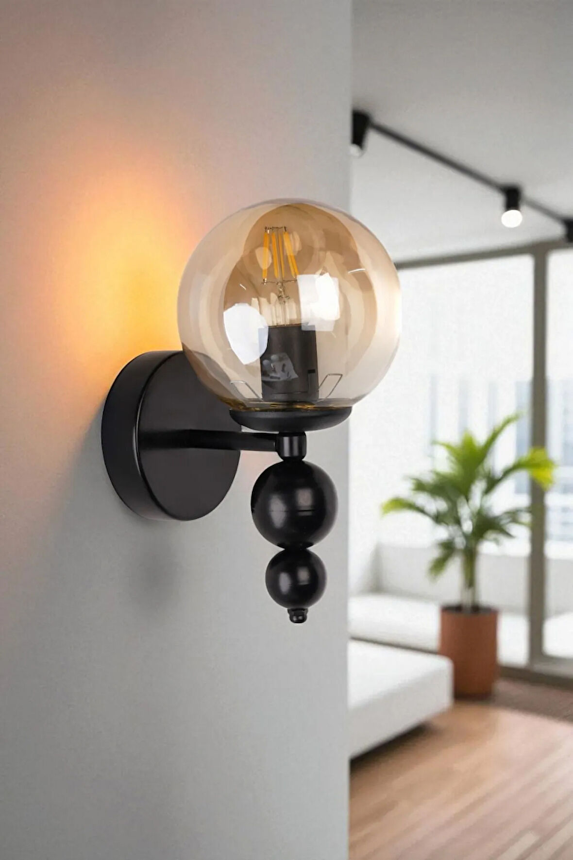 YAREN SİYAH BAL CAMLI APLİK