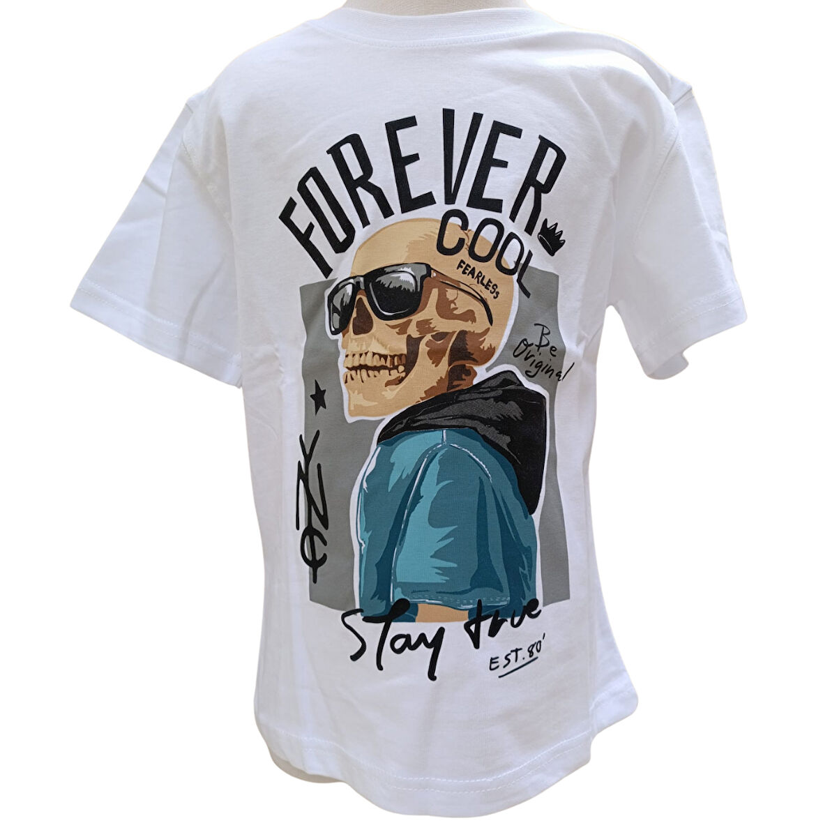 Erkek Çocuk Dijital Baskılı %100 Pamuk T-Shirt Penye Dokuma