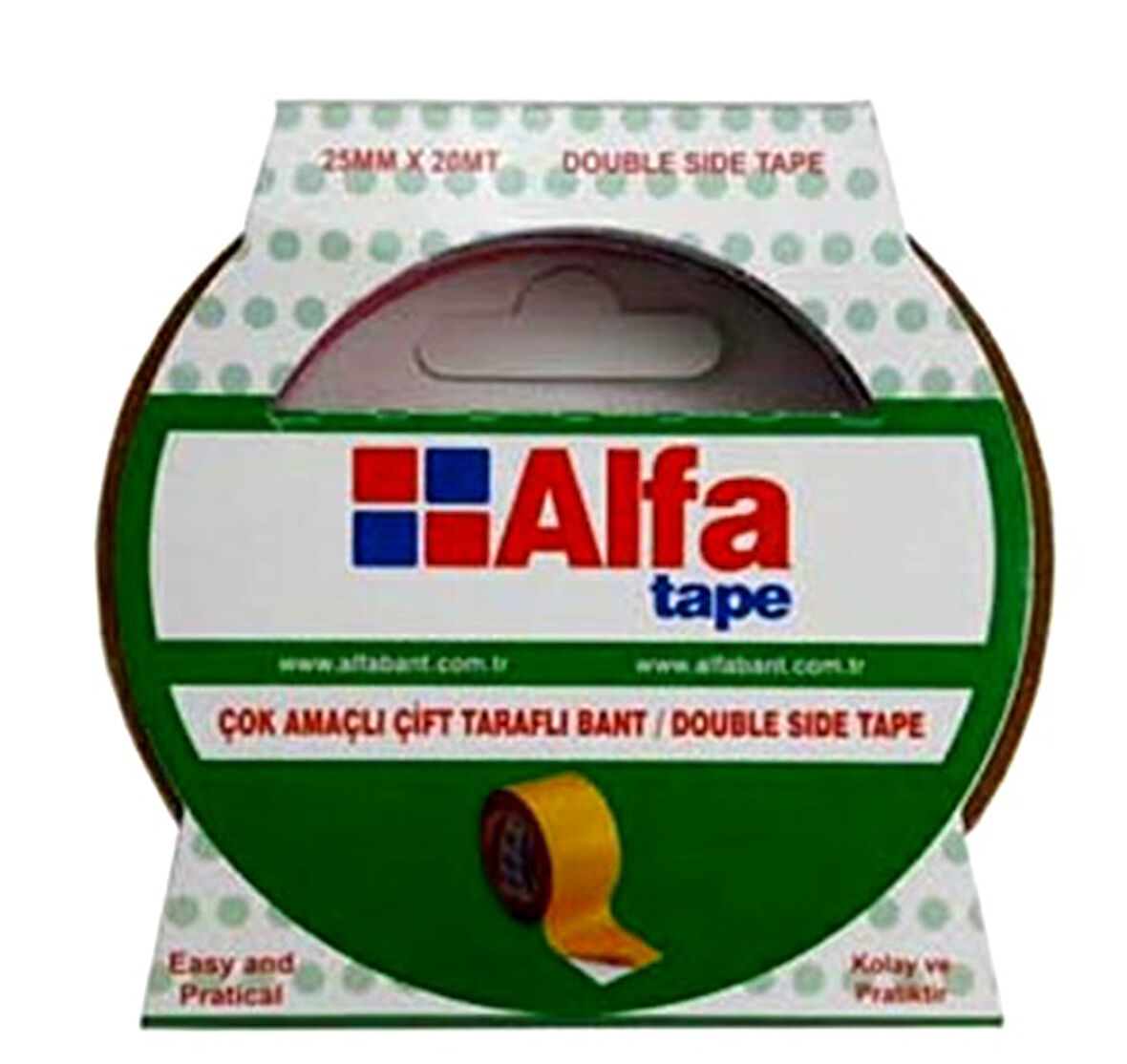 Alfa Çift Taraflı Bant 24Mmx20Mt