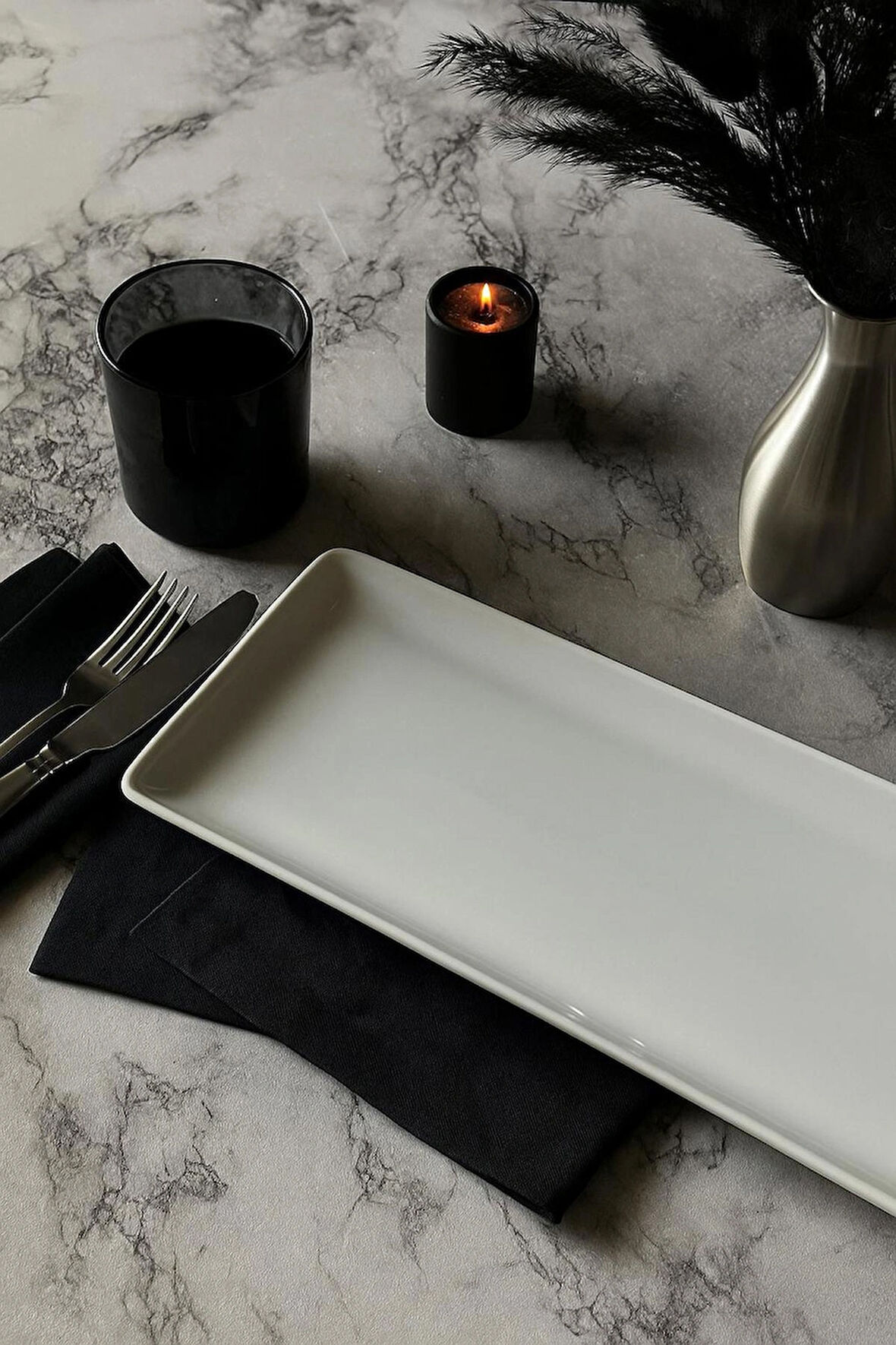 Tan 35x15 Cm Dikdörtgen Tavuk Dünyası Sunum Tabağı