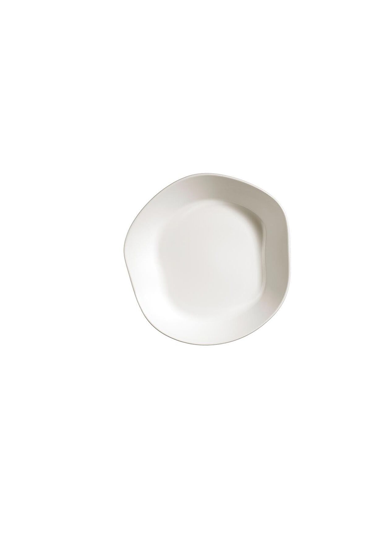 Skallop 2 Parça 24 cm Çukur Tabak Seti Krem