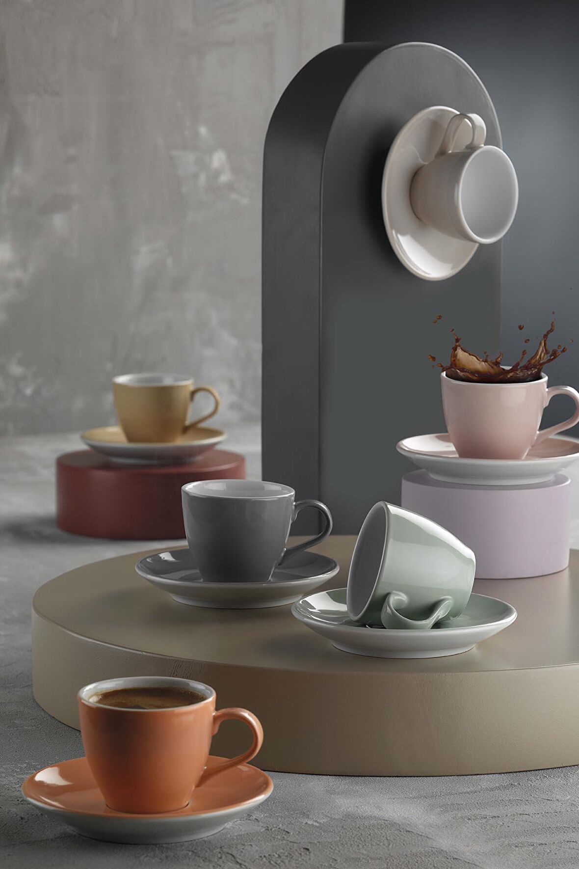 Kütahya Porselen Bistro 12 Parça 6 Kişilik Kahve Takımı