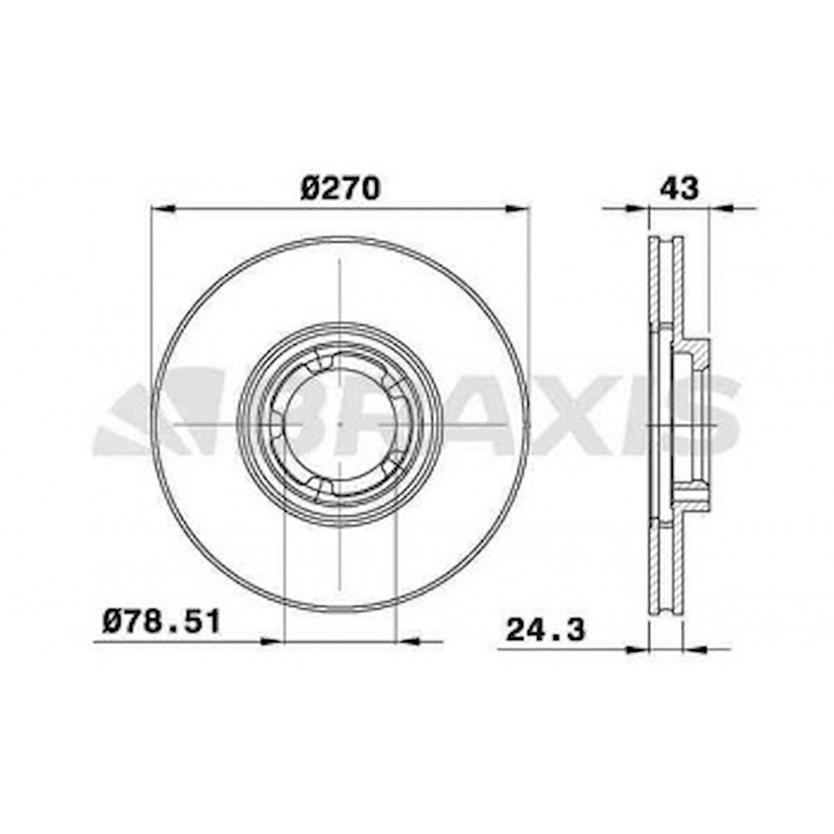 Ford On Fren Aynası Havalı Transıt Tourneo Transıt 2,0 / 2,4 / 2,5d / 2,5td 94>00 15 Jant - Braxıs Ae0157