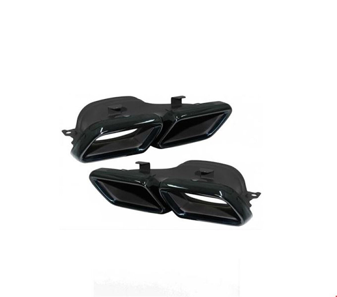 Mercedes Arka Egzoz Ucu Set Siyah Yeni C63 Amg 19> - Vortex V2205477