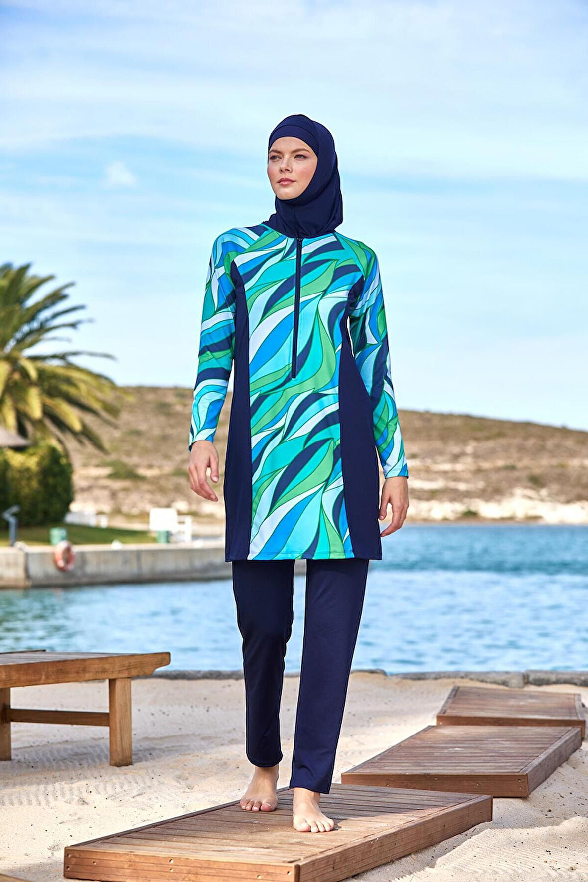 Argento Rivamare Tam Kapalı Tesettür Mayo 0754-79 