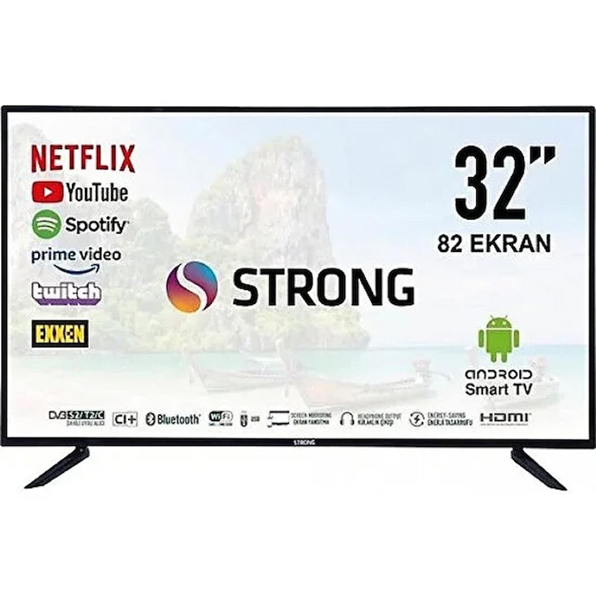 Strong MT32ES2000 32'' 82 Ekran Uydu Alıcılı HD Android Smart LED TV