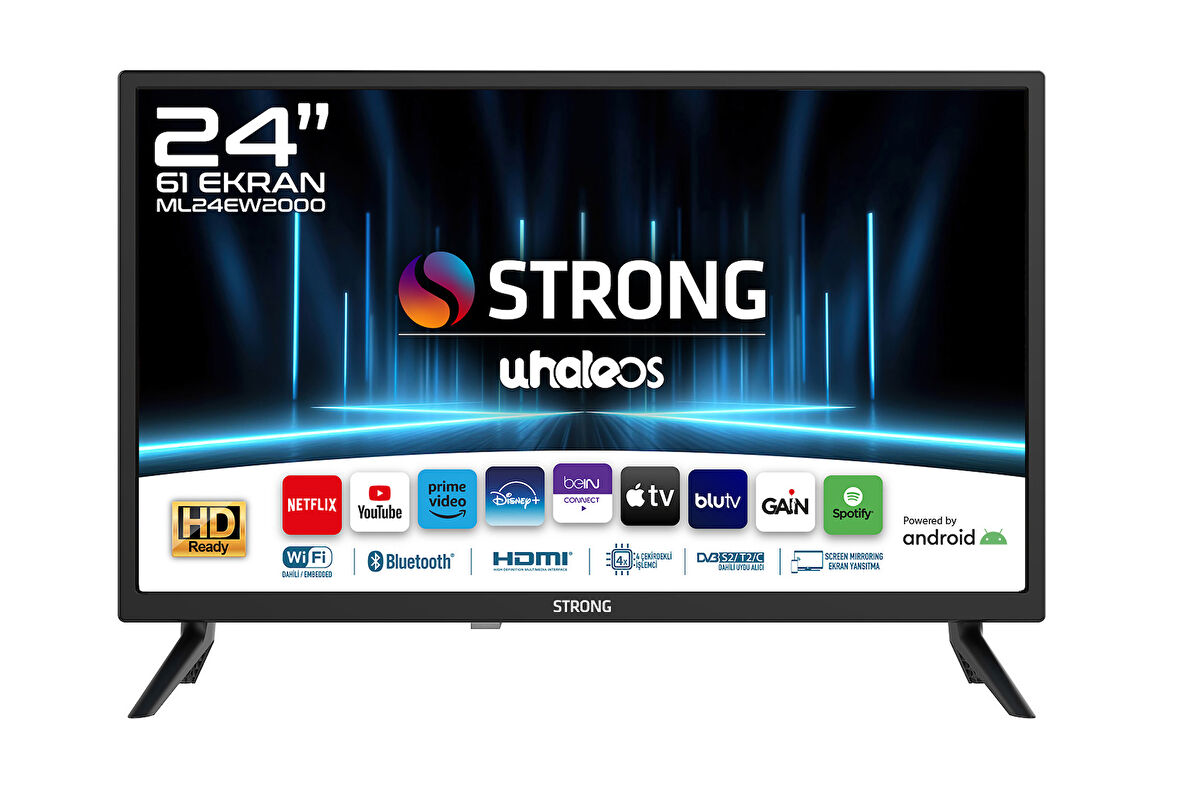 ML24EW2000 24’’ 61cm Ekran HD Ready Whale OS Smart TV - Dahili Uydu Alıcılı LED TV