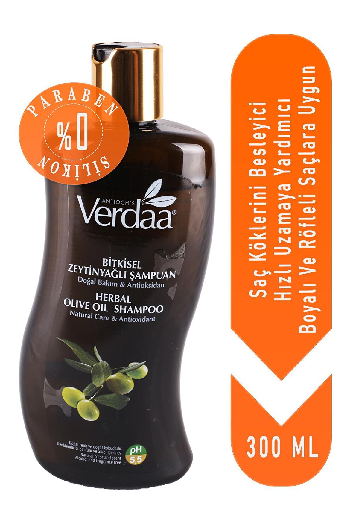 Yıpranmış Saçlar İçin Dökülme Karşıtı Zeytinyağlı Şampuan 300 ml