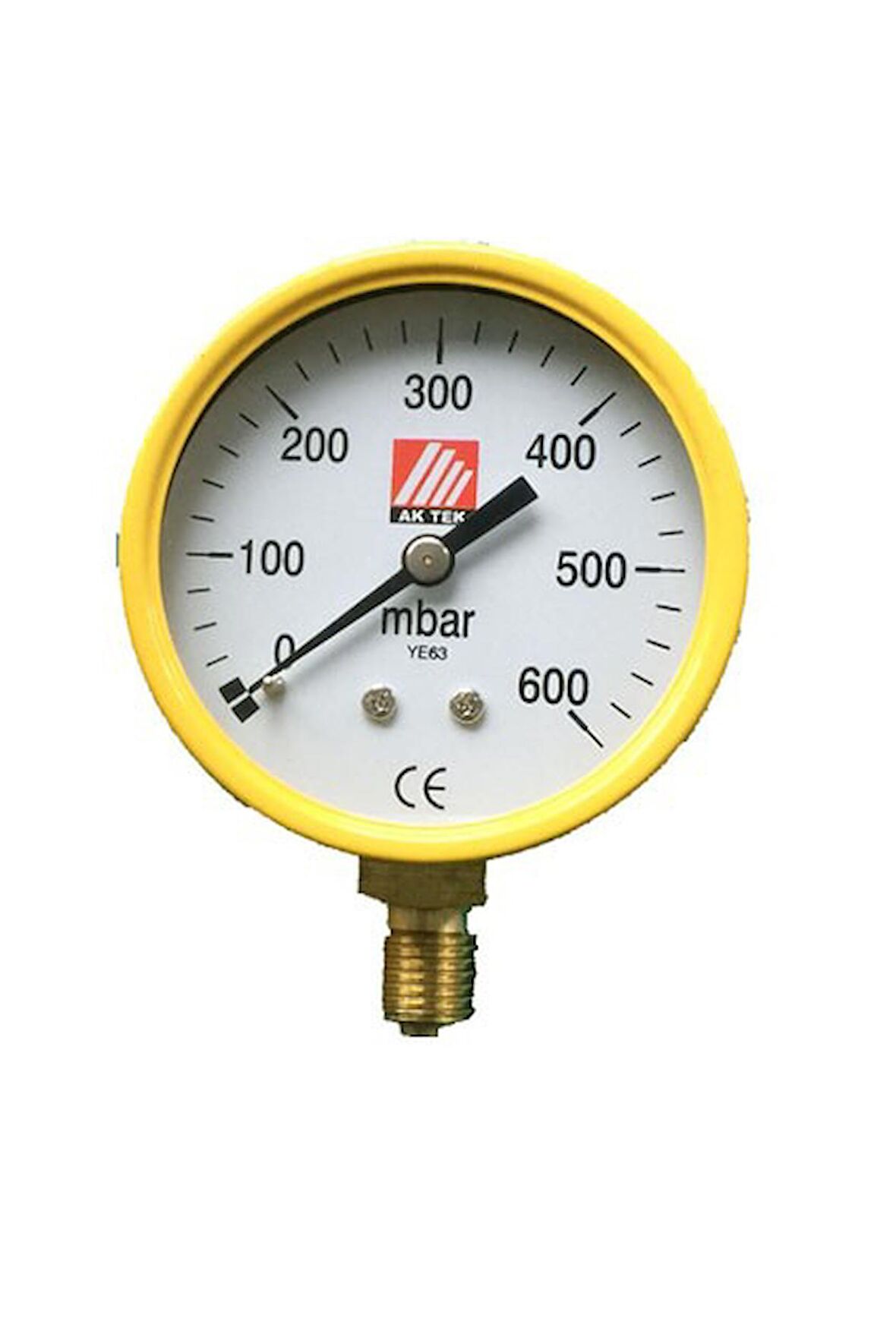 AK TEK MANOMETRE KÜÇÜK 0-600 MBAR DOĞALGAZ  DÜŞÜK BASINÇ