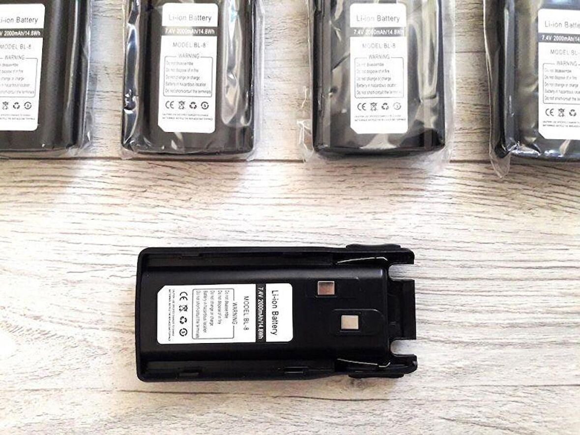 Baofeng Type-c Girişli Kolay Şarj Uv 82 Uv-82 Uv82 Uv 8d vb Bl-8 Telsiz Pil Batarya