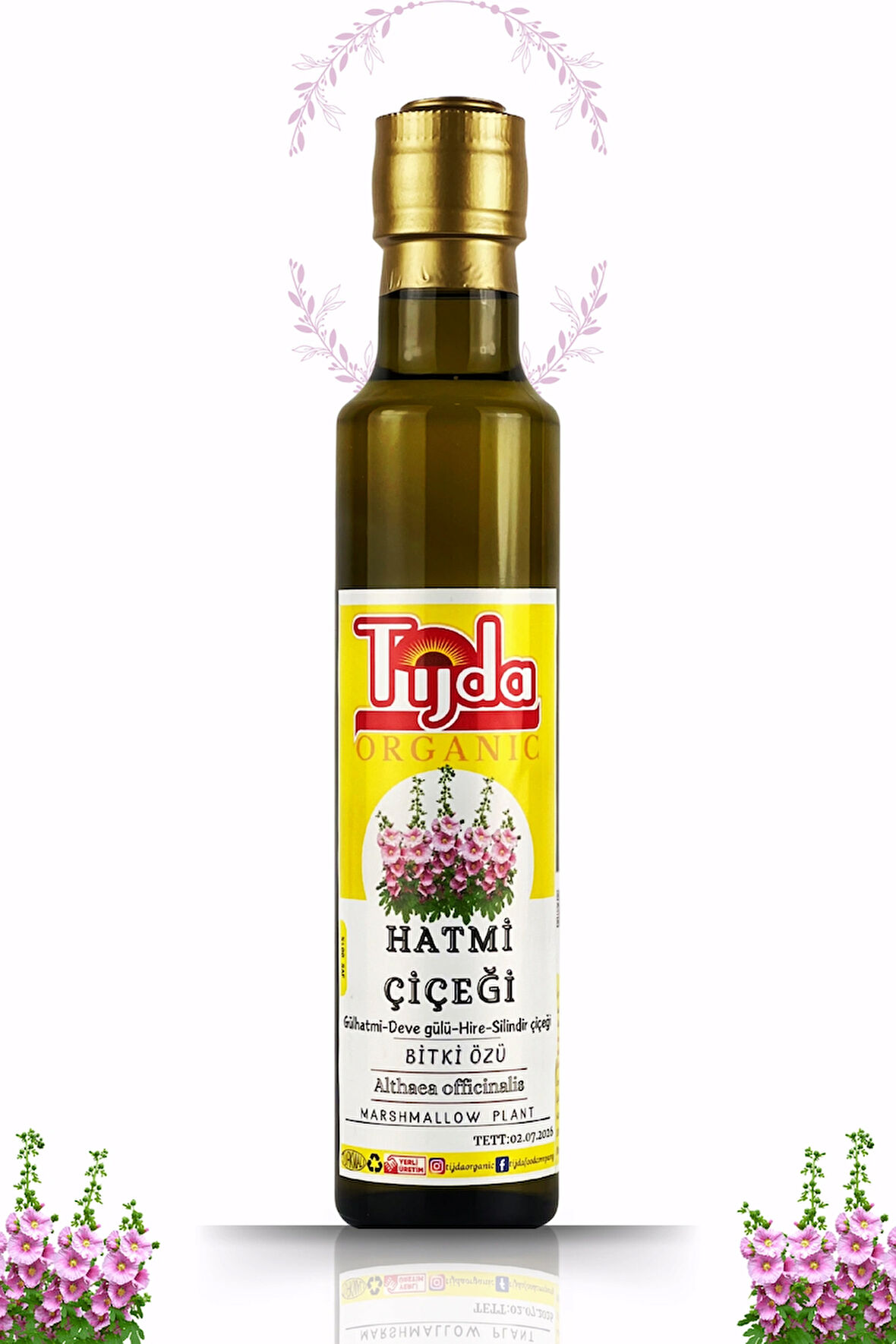 Hatmi Çiçeği Özü 250 ml Deve gülü Althaea officinalis