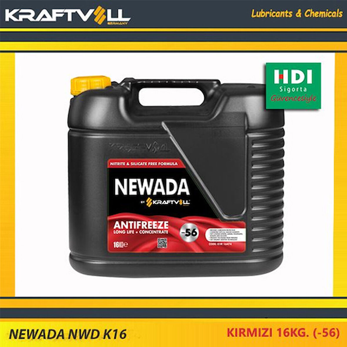 Yag & Antıfırız Antıfrız-Coolant Newada (-56) Kirmizi 16kg. - Newada Nwd K16