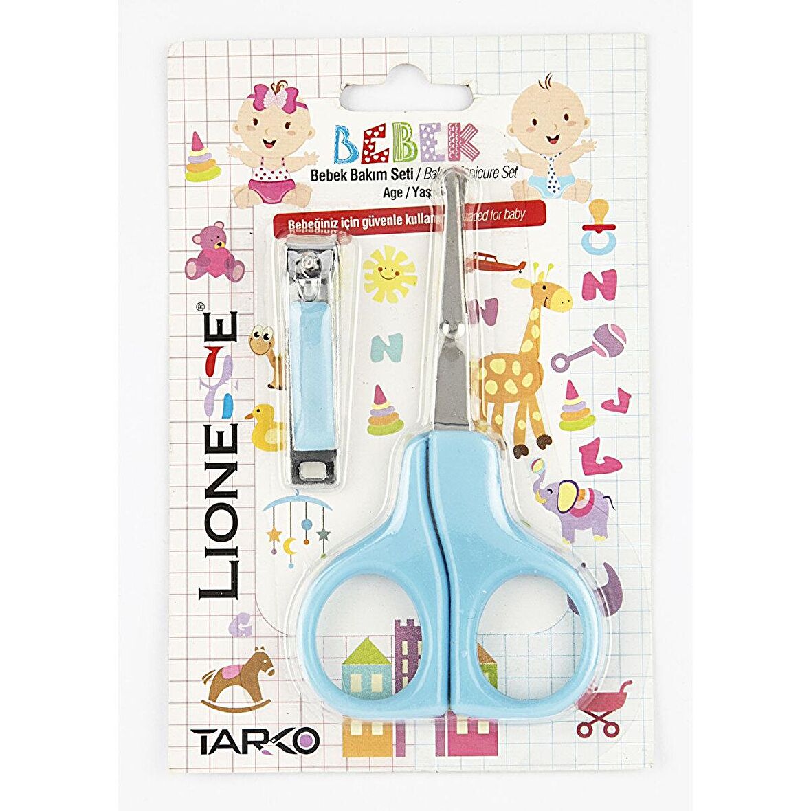 LİONESSE BEBEK TIRNAK BAKIM SETİ-MAVİ