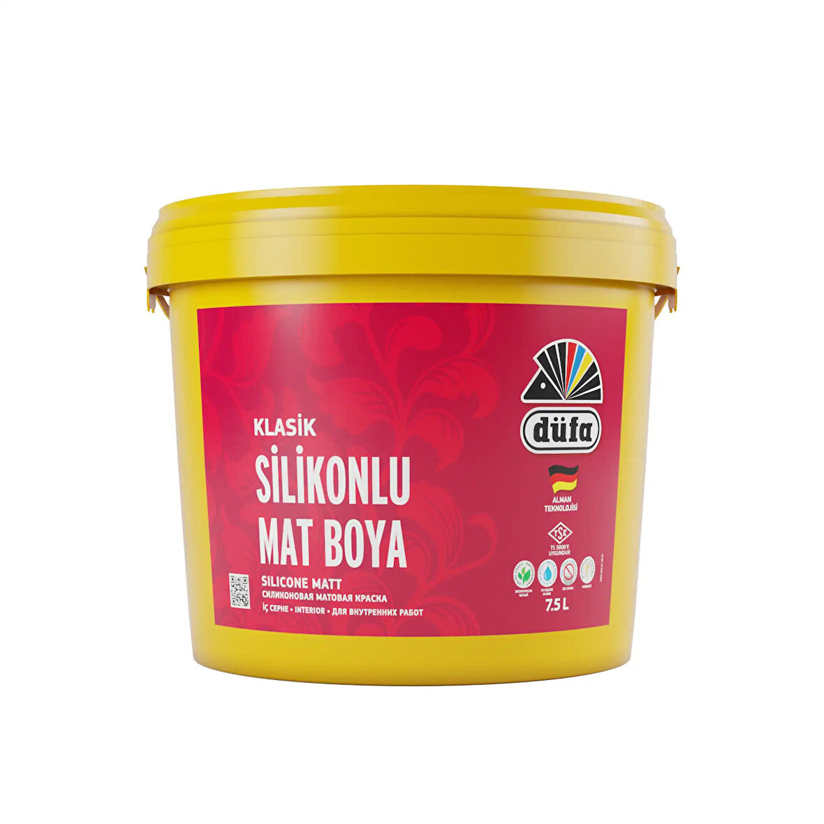 Düfa Klasik Silikonlu Mat İç Cephe Duvar Boyası 1055 Fildişi 7.50 l