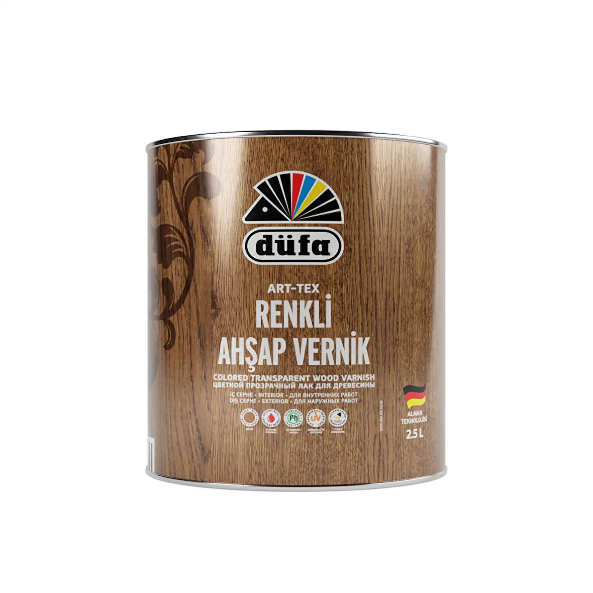 Düfa ART-TEX Renkli Ahşap Verniği 2910 Tütün 2.5 l