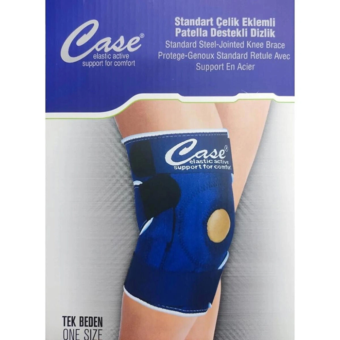 Çelik Eklemli Patella Destekli Dizlik