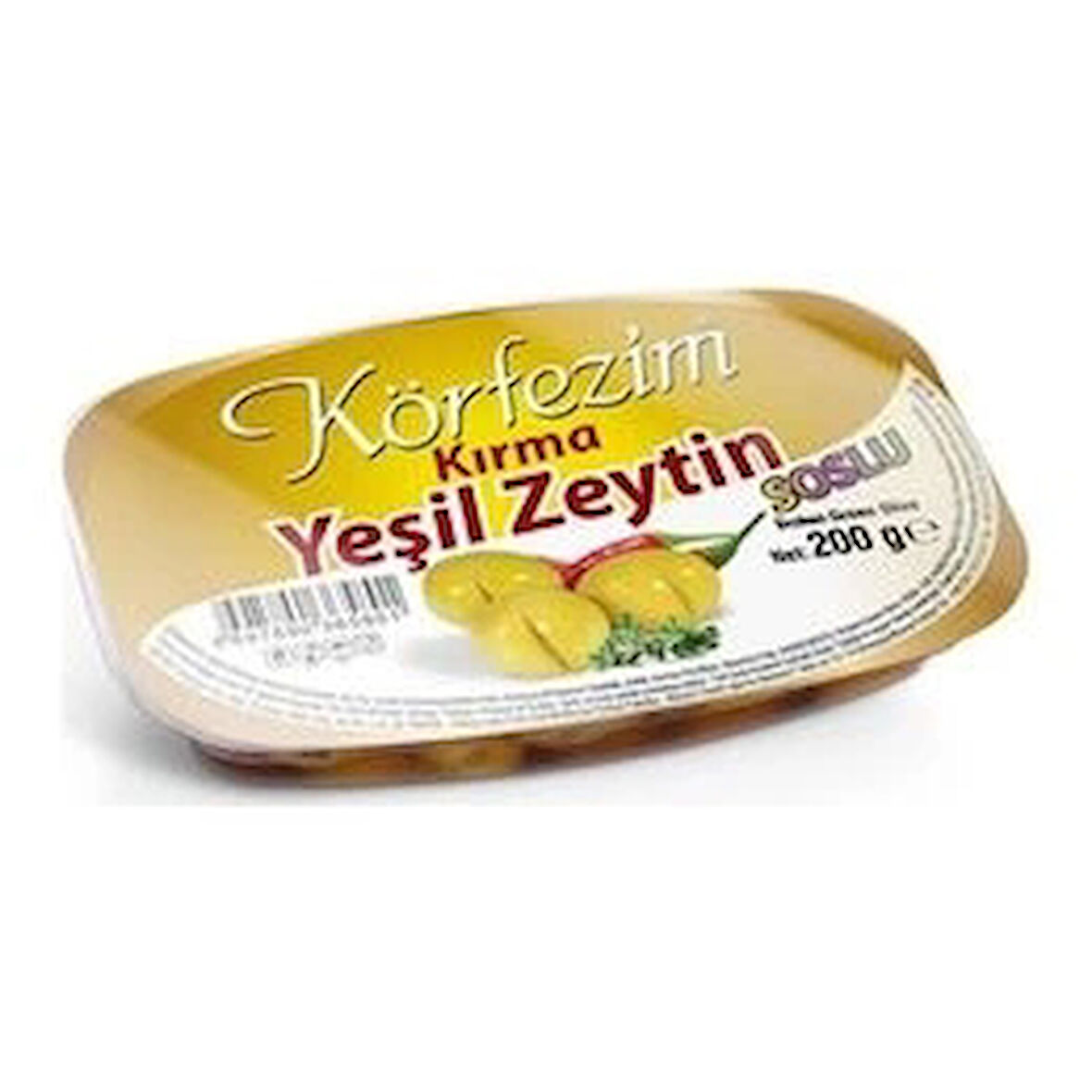 KÖRFEZİM KIRMA YEŞİL ZEYTİN 200GR